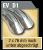 Auspuff Opel Vectra B Vectra B Supersport 2x76mm Endschalldaempfer/Edelstahl SU971135_EV_D1