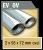 Auspuff Opel Vectra B Vectra B Supersport 2x98x72mm Endschalldaempfer/Edelstahl SU971135_EV_OV