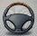 Interieur Lenkrad mit Airbag Raid Freeway perforiertes schwarzes Leder, Wurzelholz-Einsatz 340 mm 070134